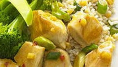 طپخ خوراک مرغ و برنج رژیمی