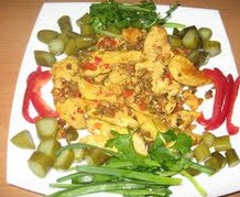 چگونگی تهیه خوراک سبزیجات و مرغ