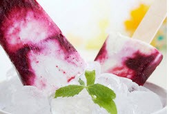 دستورالعمل تهیه بستنی یخی آلو و هل وانیلی