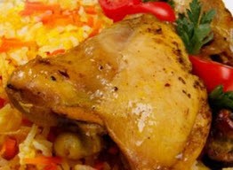 تهیه ی هویج پلو با مرغ